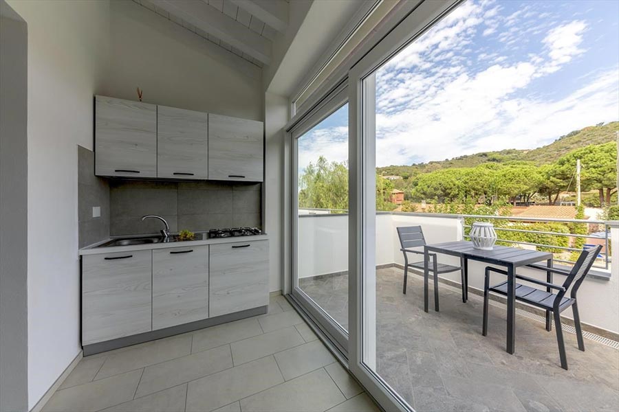 The apartments of Villa Prestige, Elba
